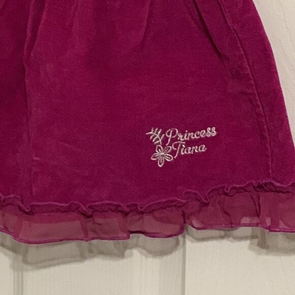 Disney | PRINCESS TIANA Girls Magenta Pink Velvet Mini Skirt 3T - Picture 3 of 4